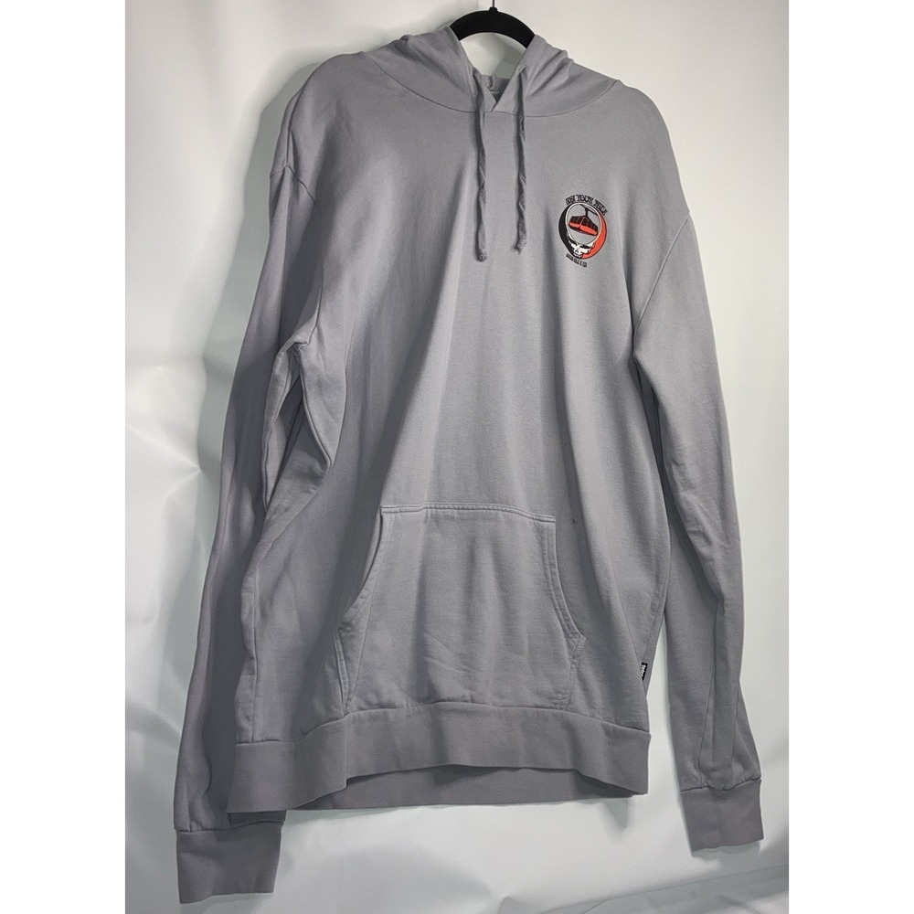 Teton Gravity Research Ski Your Face Jackson Hole WY Hoodie Men's XL Gray *flaws